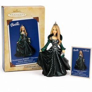 Hallmark Celebration Barbie Ornament 2004 Special Edition Keepsake w/ Box Card